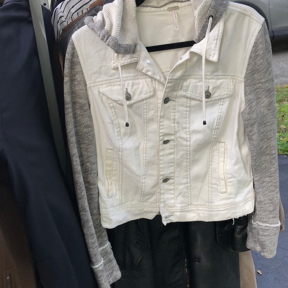 Free People two tone denim jacket